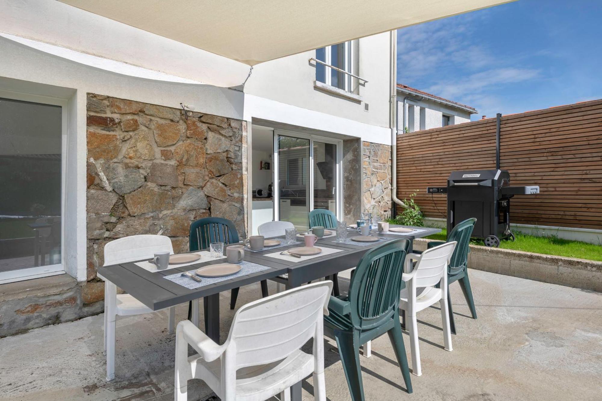 Maison Familiale A 400M De La Mer Pour 8, 포르닉 외부 사진